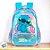 Mochila Escolar - Stitch Azul - 1 unidade - Disney Original - Rizzo - Imagem 1