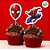 Pick Decorativo para Doces - Homem Aranha - 8 unidades - Disney Original - Rizzo - Imagem 1