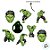 Pick Decorativo para Doces - Hulk - 8 unidades - Disney Original - Rizzo - Imagem 2
