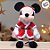 Pelúcia Mickey Noel Candy Cane - Vermelho/Branco - 40cm - 1 unidade - Disney Original - Cromus - Imagem 1