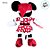 Pelúcia Minnie Noel com Vestido Poá - Vermelho/Branco - 42cm - 1 unidade - Disney Original - Rizzo - Imagem 6