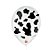 Balão de Festa Decorado Vaquinha - Branco e preto 9" 23cm - 25 Unidades - Balões São Roque - Imagem 1