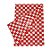 Toalha Plástica Cobre Manchas Perolizada - 78 x 78 cm - Xadrez Vermelho - 10 unidades - CampFestas - Rizzo - Imagem 3