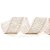 Fita Decorativa Aramada - Floco de Neve Ouro - 6,3cm x 9,14m - 1 unidade - Cromus - Rizzo - Imagem 1