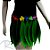 Saia Havaiana com Folhas - 40cm - Verde - Mod:229 - 01 unidade - Rizzo - Imagem 1