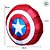 Almofada Redonda - Escudo Capitão América - 38cm - 1 unidade - Disney Original - Zonacriativa - Imagem 3