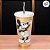 Copo de Plástico com Tampa e Canudo Mickey Dourado - 700ml - 1 unidade - Disney Original - Plasútil - Imagem 1