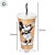 Copo de Plástico com Tampa e Canudo Mickey Dourado - 700ml - 1 unidade - Disney Original - Plasútil - Imagem 3