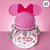 Garrafa com Alça e Canudo Minnie Mouse Rosa - 1,1l - 1 unidade - Disney Original - Rizzo - Imagem 1