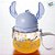 Garrafa com Alça e Canudo Stitch - 1,1l - 1 unidade - Disney Original - Rizzo - Imagem 1