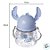 Garrafa com Alça e Canudo Stitch - 1,1l - 1 unidade - Disney Original - Rizzo - Imagem 3