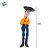 Mini Figura Colecionável - Woody - Toy Story - 5cm - 1 unidade - Disney Original - Rizzo - Imagem 3