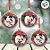 Bola de Natal - Mickey e Minnie - Xadrez - 8cm - 4 unidades - Disney Original - Cromus - Imagem 1