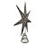 Topo Estrela Para Árvore de Natal Metal - 25x29cm - 1 unidade - Rizzo - Imagem 3