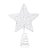Topo de Árvore de Natal Estrela Cor Branco - 1 unidade - Cromus - Rizzo - Imagem 1