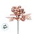 Pick Decorativo de Natal - Frutas Brilhantes - Rose Gold - 23cm - 1 unidade - Cromus - Rizzo - Imagem 2