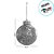 Bola de Natal - Prata - 8cm - 6 unidades - Cromus - Rizzo - Imagem 2