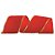 Fita Aramada Veludo - Vermelho - 10cm x 4,57m  - 1 unidade - Cromus - Rizzo - Imagem 1