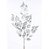 Galho Decorativo - Folhas Prateadas - 66cm - 1 unidade - Cromus - Rizzo - Imagem 1