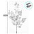 Galho Decorativo - Folhas Prateadas - 66cm - 1 unidade - Cromus - Rizzo - Imagem 2