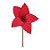 Poinsétia Decorativa - Vermelha com Glitter - 16cm - 1 unidade - Cromus - Rizzo - Imagem 1