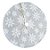 Saia para Árvore de Natal - Flocos de Neve Pelúcia com Forro de Feltro - 120cm - 1 unidade - Rizzo - Imagem 1