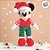 Pelúcia Mickey Mouse de Natal - Verde e Vermelho - 30cm - 1 unidade - Disney Original - Cromus - Imagem 1