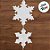 Enfeite para Pendurar de Natal - Floco De Neve Incolor - 5,5x5x1,5cm - 1 unidade - Cromus - Rizzo - Imagem 2