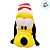 Pelúcia Cabeça Pluto c/ Gorro Listrado - 28 cm - Natal Disney - 1 unidade - Disney Original - Cromus - Imagem 3