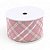 Fita Decorativa Aramada - Xadrez Rosa, Branco e Ouro - 6,3x914cm   - 1 unidade - Cromus - Rizzo - Imagem 2
