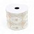 Fita Decorativa Aramada - Estampada branco e Ouro - 6,3cm x 9,14m - 1 unidade - Cromus - Rizzo - Imagem 2
