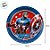 Prato de Papel Redondo - Capitão América - 8 unidades - Disney Original - Regina - Imagem 3