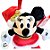 Enfeite para Pendurar - Minnie Mouse Dourado de Pelúcia - 15cm - 1 unidade - Disney Original - Cromus - Imagem 2