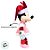 Pelúcia Decorativa de Natal - Minnie em Pé - Rosa e Vermelho - 36cm - 1 unidade - Disney Original - Cromus - Imagem 7