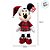 Pelúcia Decorativa de Natal - Minnie em Pé - Xadrez - 36cm - 1 unidade - Disney Original - Cromus - Imagem 3