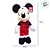 Pelúcia Decorativa de Natal - Mickey em Pé - Lanteloujas - 78cm - 1 unidade - Disney Original - Cromus - Imagem 3