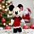 Pelúcia Decorativa de Natal - Mickey em Pé - Lanteloujas - 36cm - 1 unidade - Disney Original - Cromus - Imagem 1