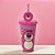 Copo de Plástico com Tampa e Canudo Pin Lotso - Toy Story - 500ml - 1 unidade - Disney Original - Plasútil - Imagem 1
