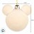 Bola de Natal - Mickey - Aveludada Bege - 10cm - 2 unidades - Disney Original - Cromus - Imagem 3