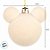 Bola de Natal - Mickey - Aveludada Bege - 8cm - 4 unidades - Disney Original - Cromus - Imagem 3