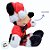 Pelúcia Mickey Mouse de Natal - Xadrez Verde e Vermelho - 15cm - 1 unidade - Disney Original - Cromus - Imagem 6