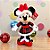 Pelúcia Minnie Mouse de Natal - Xadrez Verde e Vermelha - 30cm - 1 unidade - Disney Original - Cromus - Imagem 1