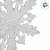 Enfeite Para Pendurar de Natal - Floco de Neve Cristal - 15,5x15,5x1cm - 1 unidade - Cromus - Rizzo - Imagem 3