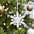 Enfeite Para Pendurar de Natal - Floco de Neve Cristal - 15,5x15,5x1cm - 1 unidade - Cromus - Rizzo - Imagem 5