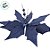 Poinsétia Decorativa - Azul Escuro e Glitter - 31cm - 1 unidade - Cromus - Rizzo - Imagem 3