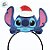 Tiara Natal Stitch Com Gorro - 1 unidade - Disney Original - Piffer - Imagem 2