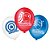 Balão Latex Redondo 9 Polegadas Capitão America - 25 Unidades - Regina Festas - Rizzo - Imagem 1