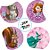 Adesivo Redondo - Sofia The First - 4x4cm - 30 unidades - Regina - Disney Original - Imagem 2
