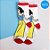 Meia Infantil Cano Médio - Branca de Neve - Vermelho - 19/23 - 1 unidade - Disney Original - Jolitex - Imagem 1