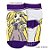 Meia Infantil Antiderrapante - Rapunzel - Roxo - 0 a 12 Meses - 1 unidade - Disney Original - Jolitex - Imagem 4